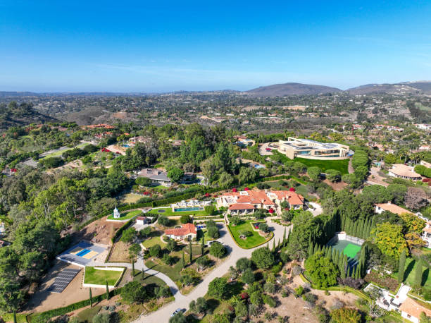 Luxurious home in Rancho Santa Fe neighborhood.